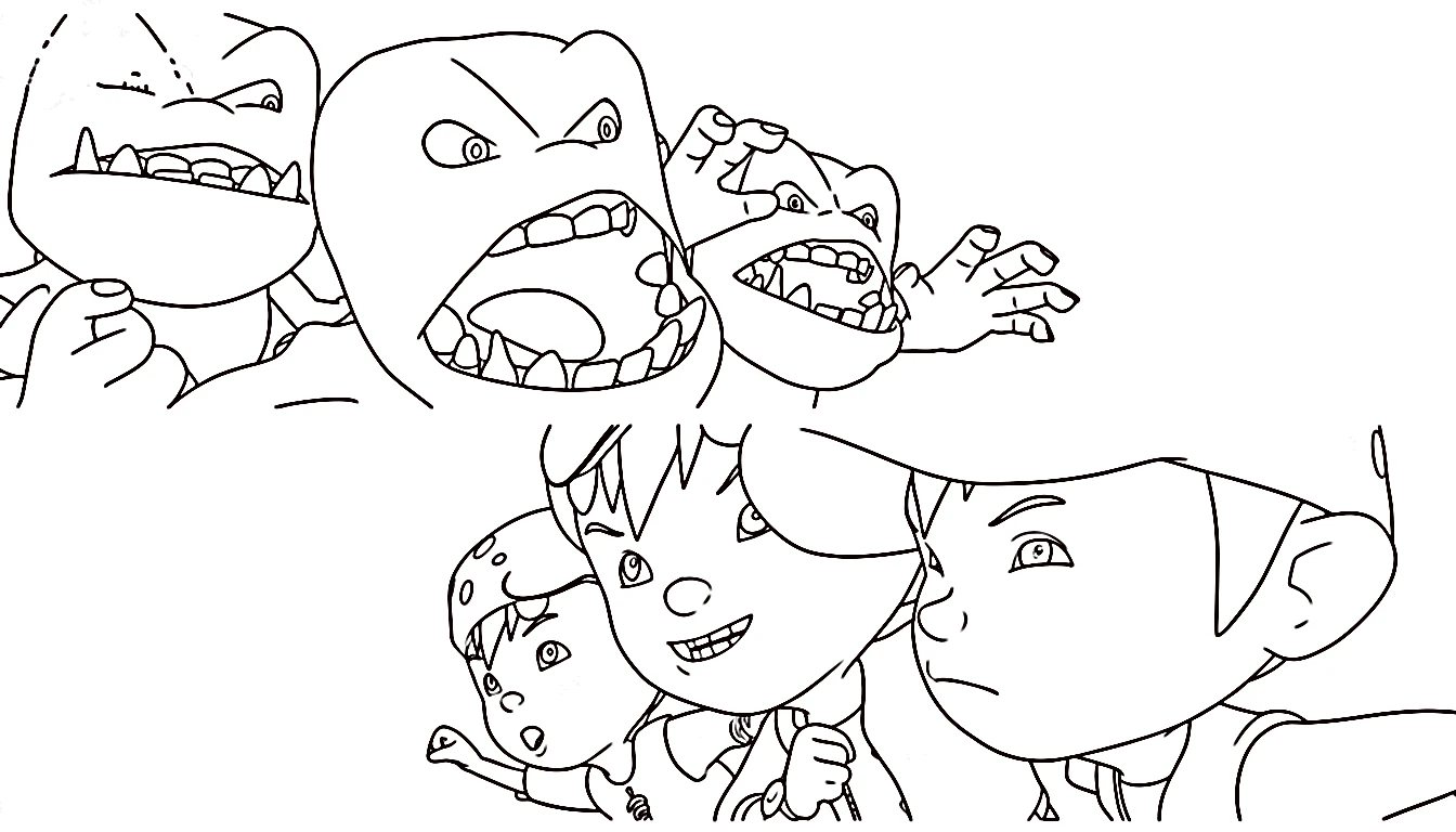 coloriage BOBOIBOY à imprimer pdf
