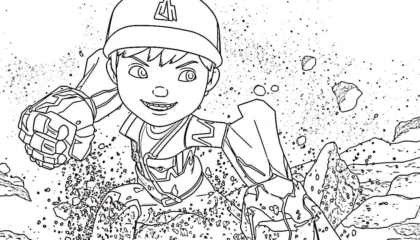 coloriage BOBOIBOY et dessins 1