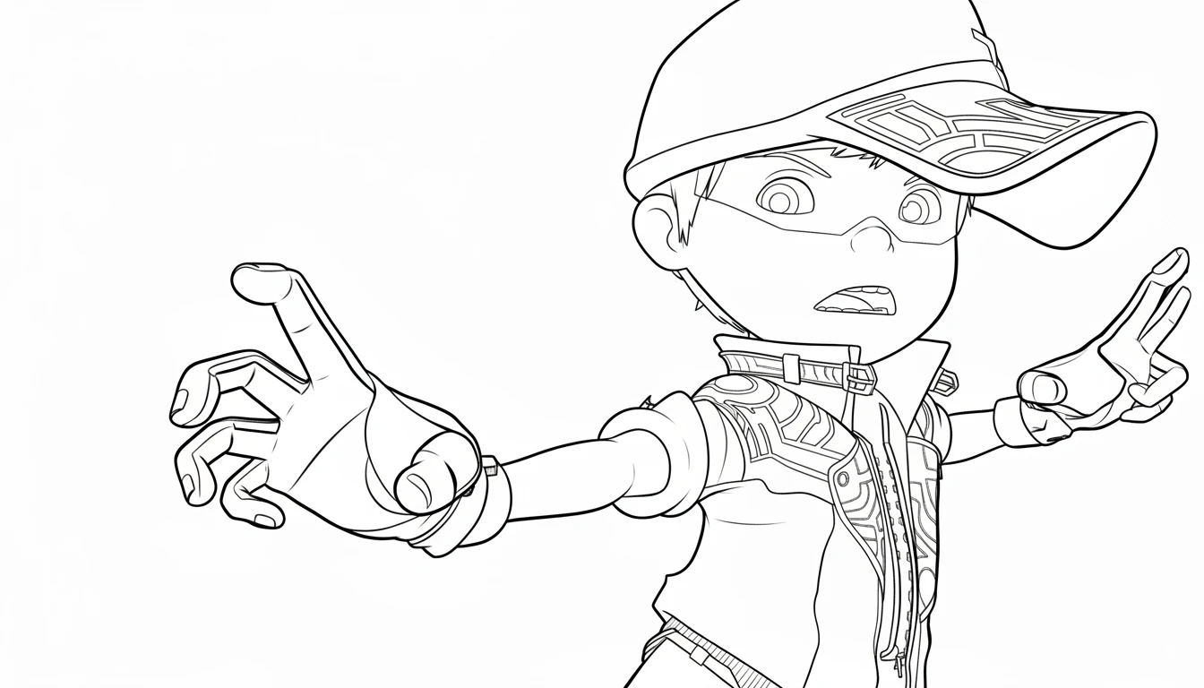 coloriage BOBOIBOY et apprentissage