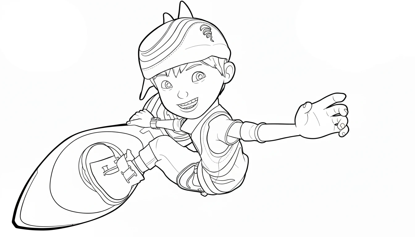 coloriage BOBOIBOY pour enfants 1