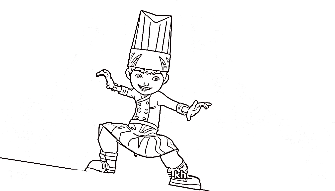 coloriage BOBOIBOY à imprimer pour enfants