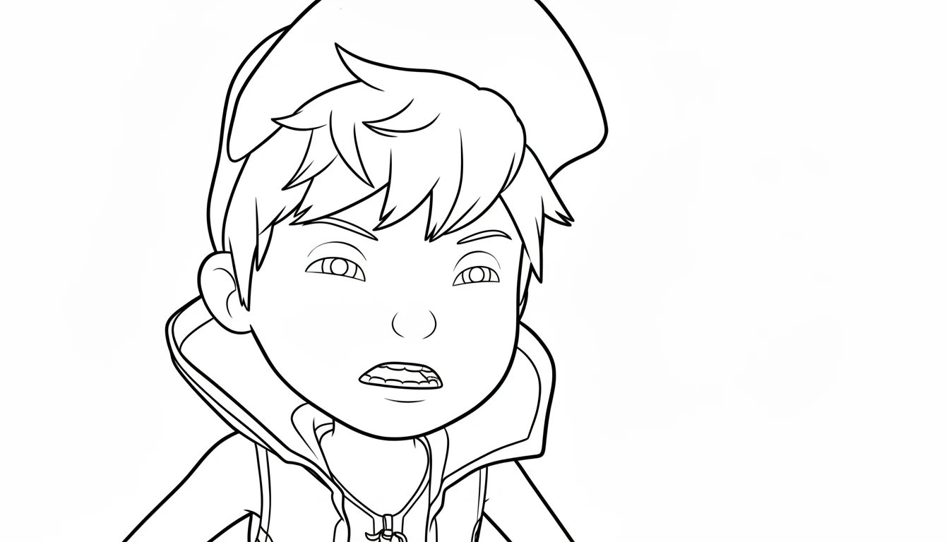 coloriage BOBOIBOY pour enfant de 6 ans