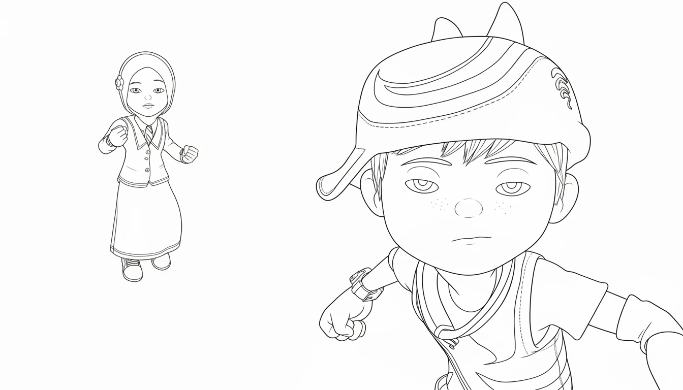 imprimer coloriage BOBOIBOY 1