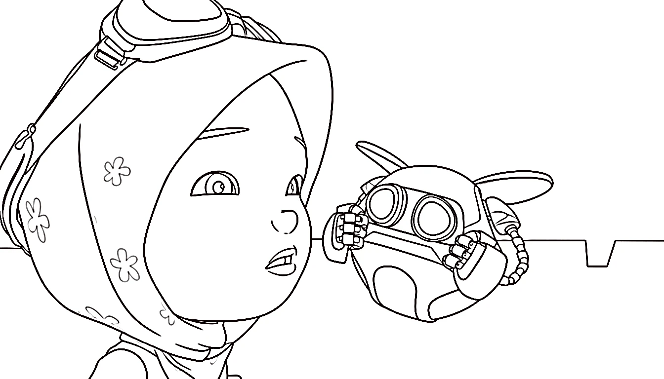 coloriage BOBOIBOY à imprimer pour enfant de 2 ans
