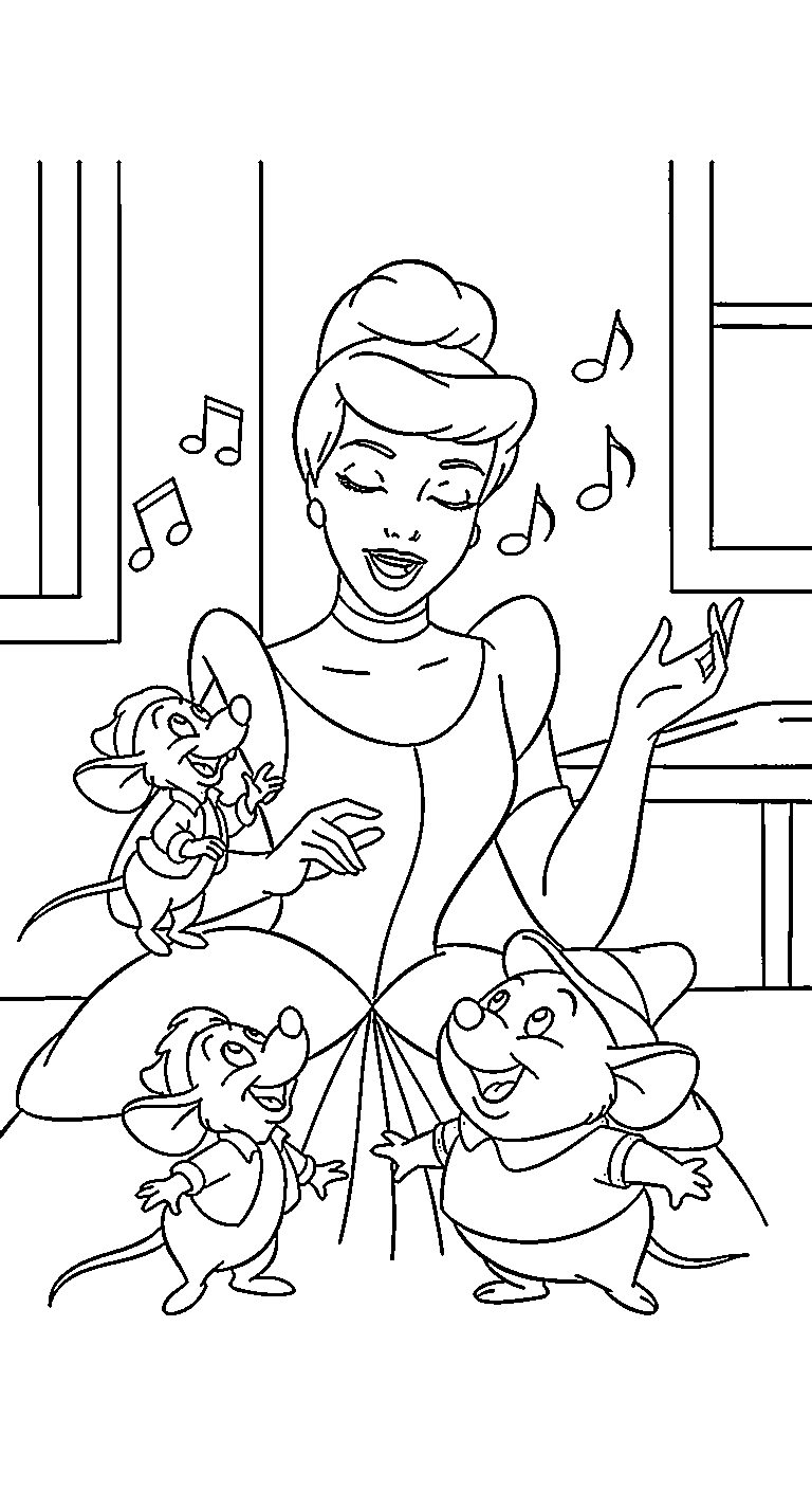 imprimer coloriage Cendrillon updated gratuit