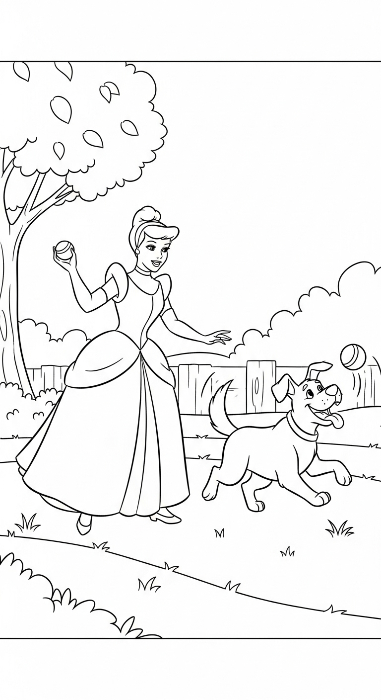 coloriage Cendrillon updated a imprimer gratuit
