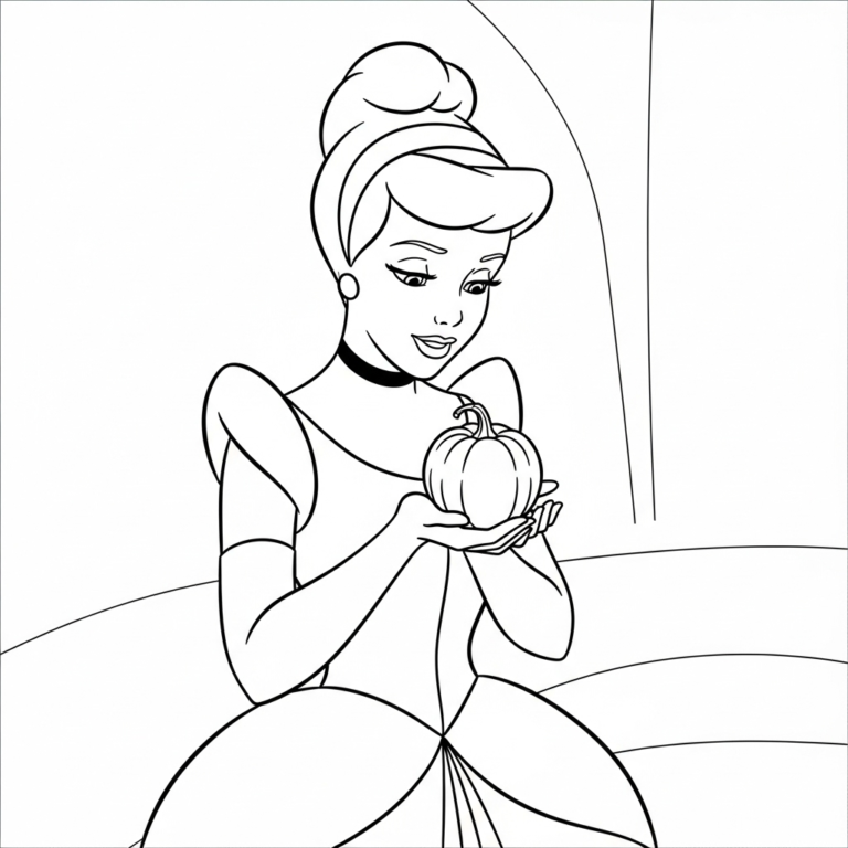 Coloriage Cendrillon