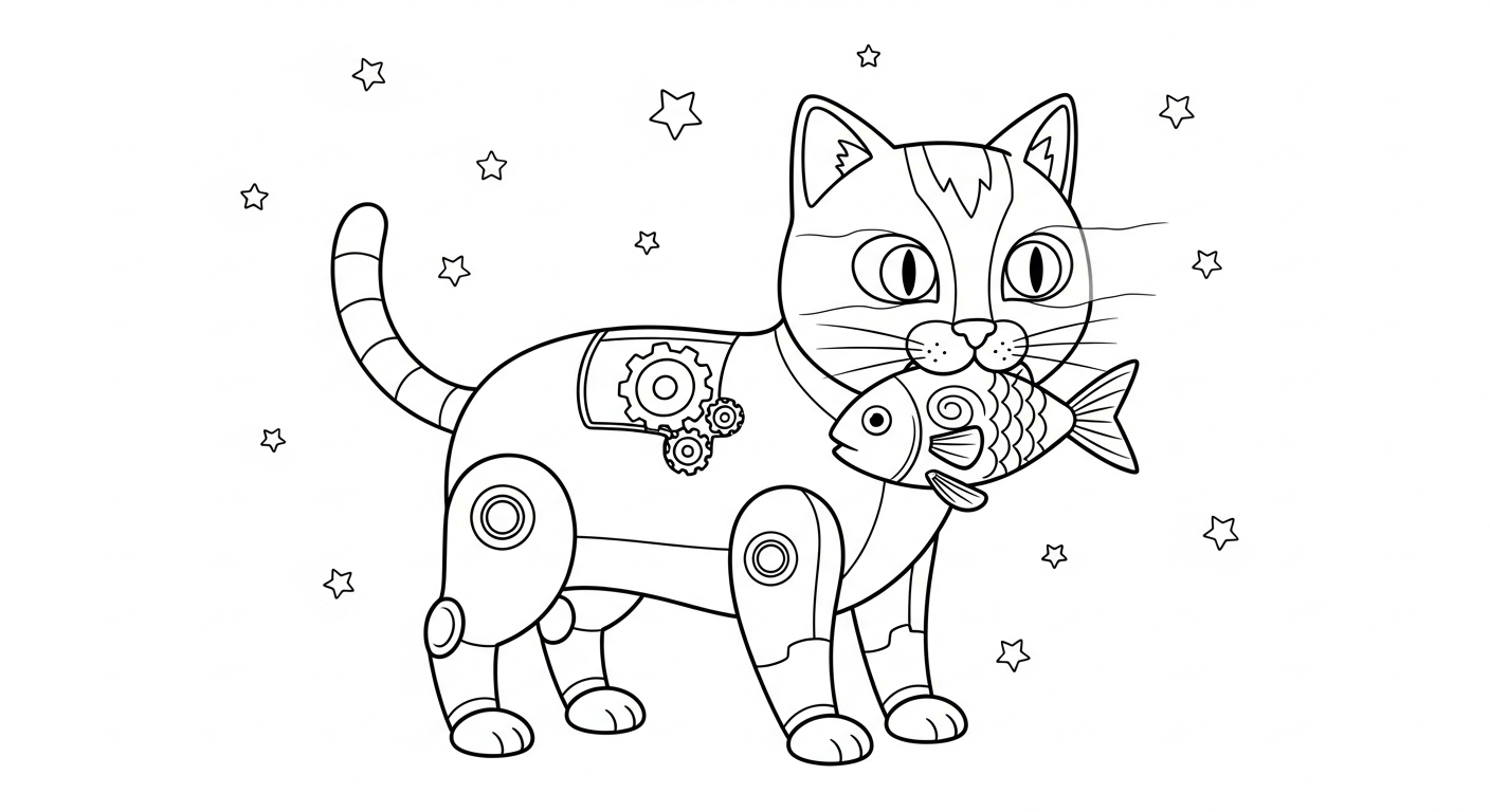 coloriage Chat updated pour enfants à imprimer