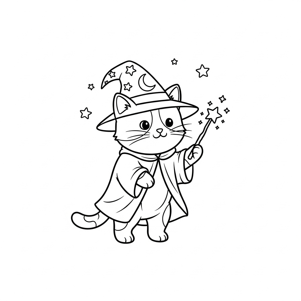 coloriage Chat updated pour enfant de 7 ans