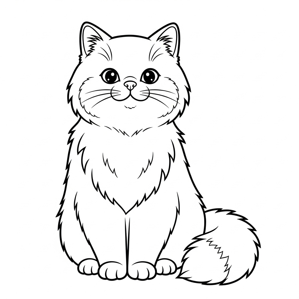 coloriage Chat updated à imprimer gratuitement