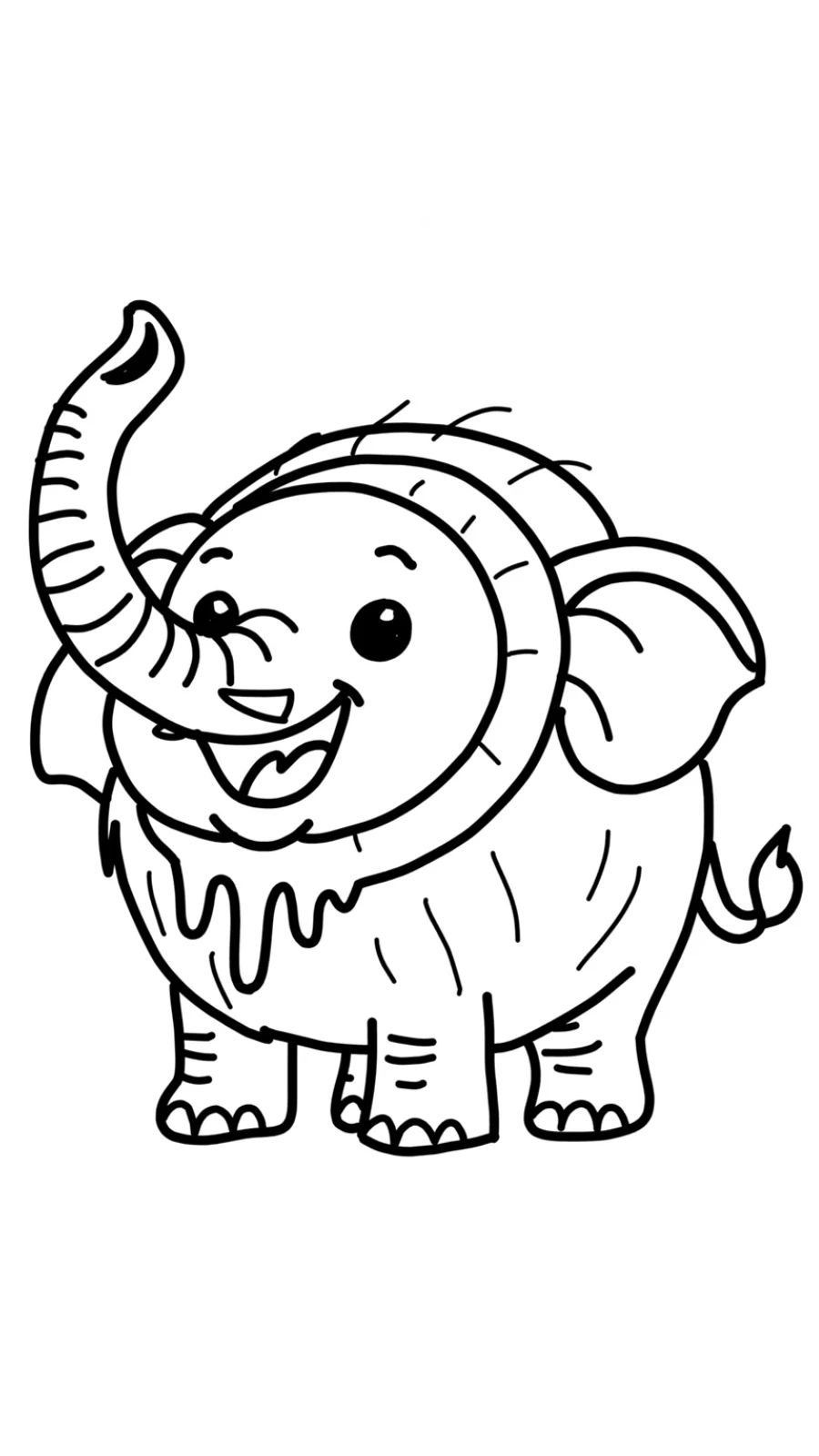 coloriage Cocofanto Elefanto et apprentissage