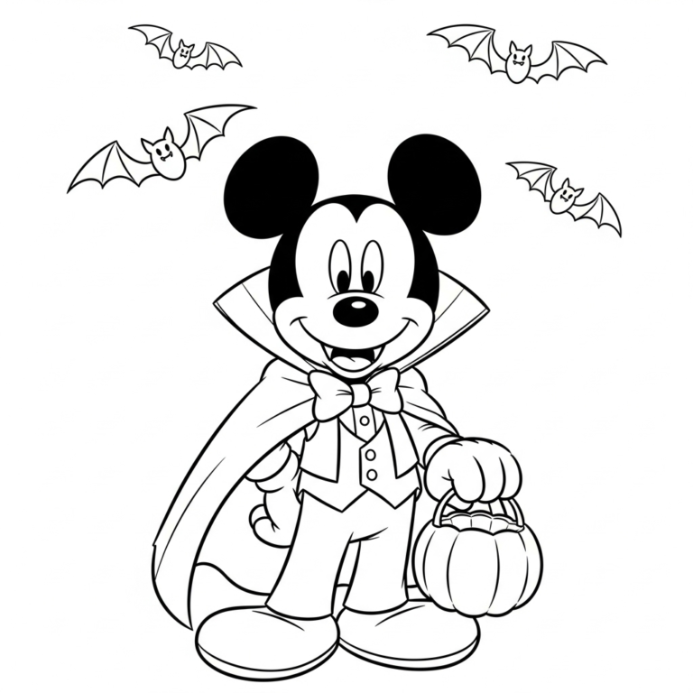 Värityskuvat Disney Halloween