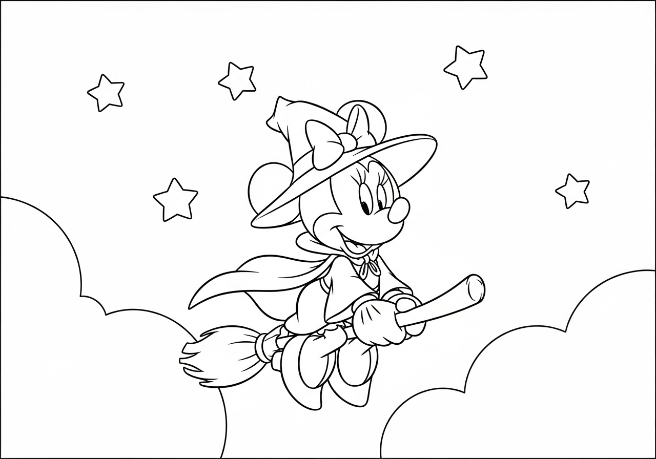 image pour coloriage Disney Halloween updated enfant