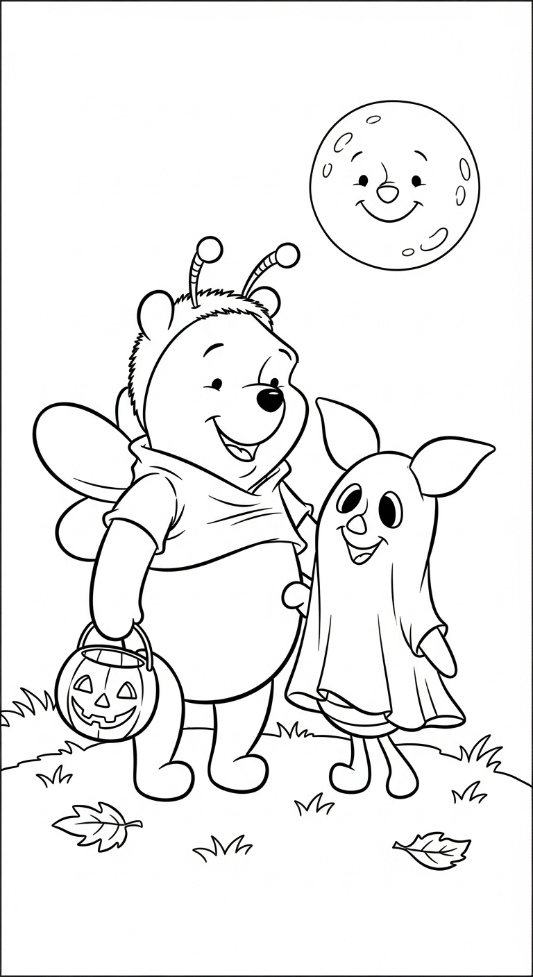 coloriage Disney Halloween updated et decoupage