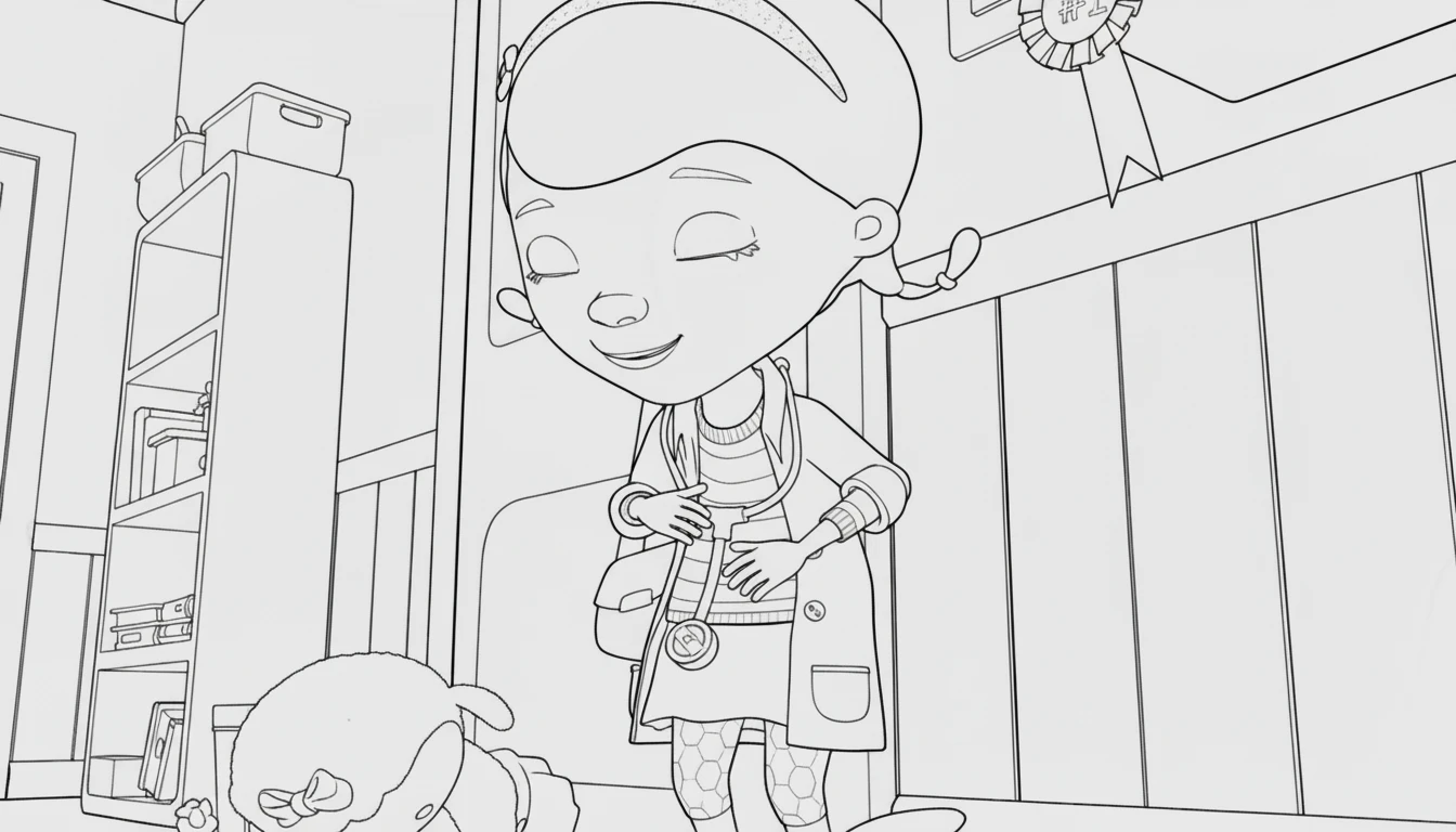 coloriage Docteur La Peluche à imprimer pdf
