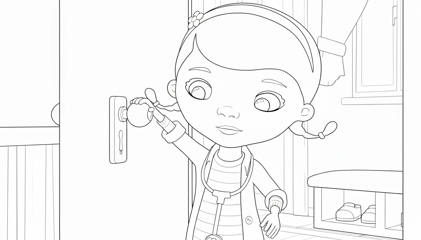 coloriage Docteur La Peluche pour enfant de 10 ans 1