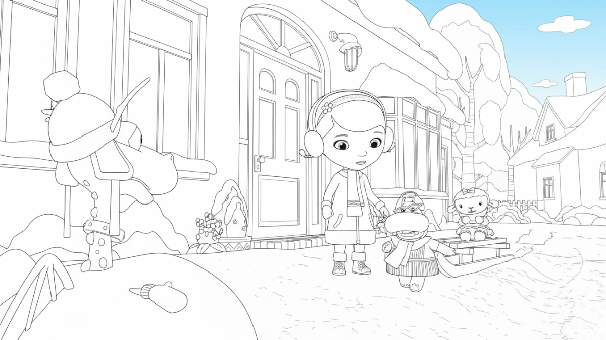 coloriage Docteur La Peluche a colorier en ligne gratuitement