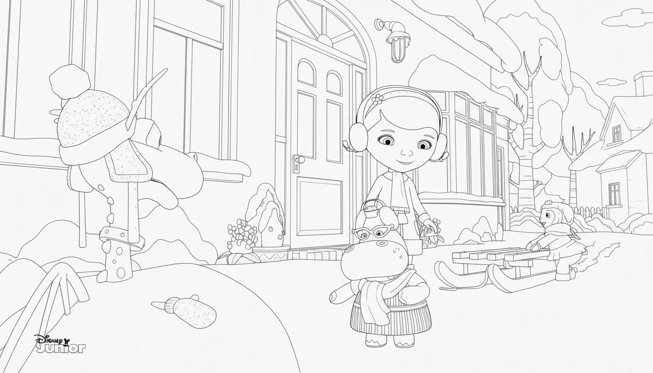 coloriage Docteur La Peluche a colorier en ligne gratuitement 2