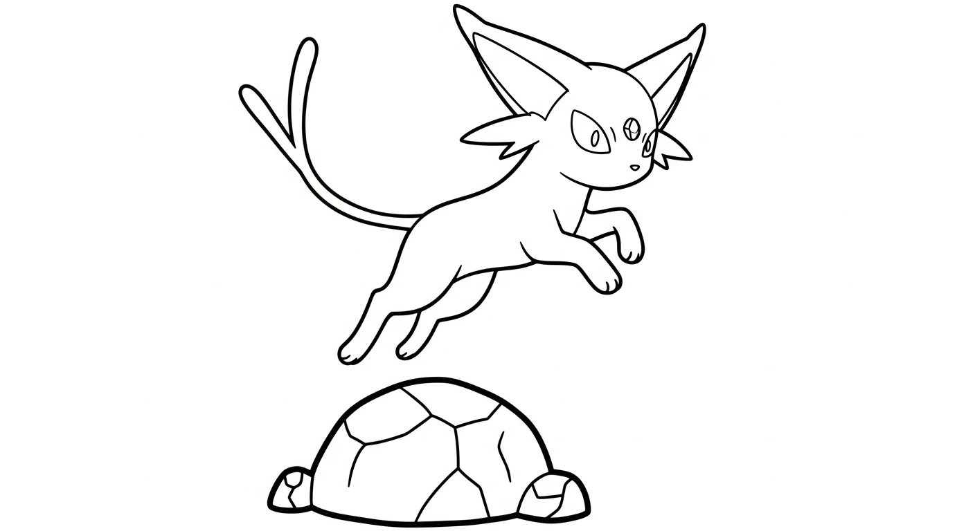 a imprimer coloriage Espeon gratuit