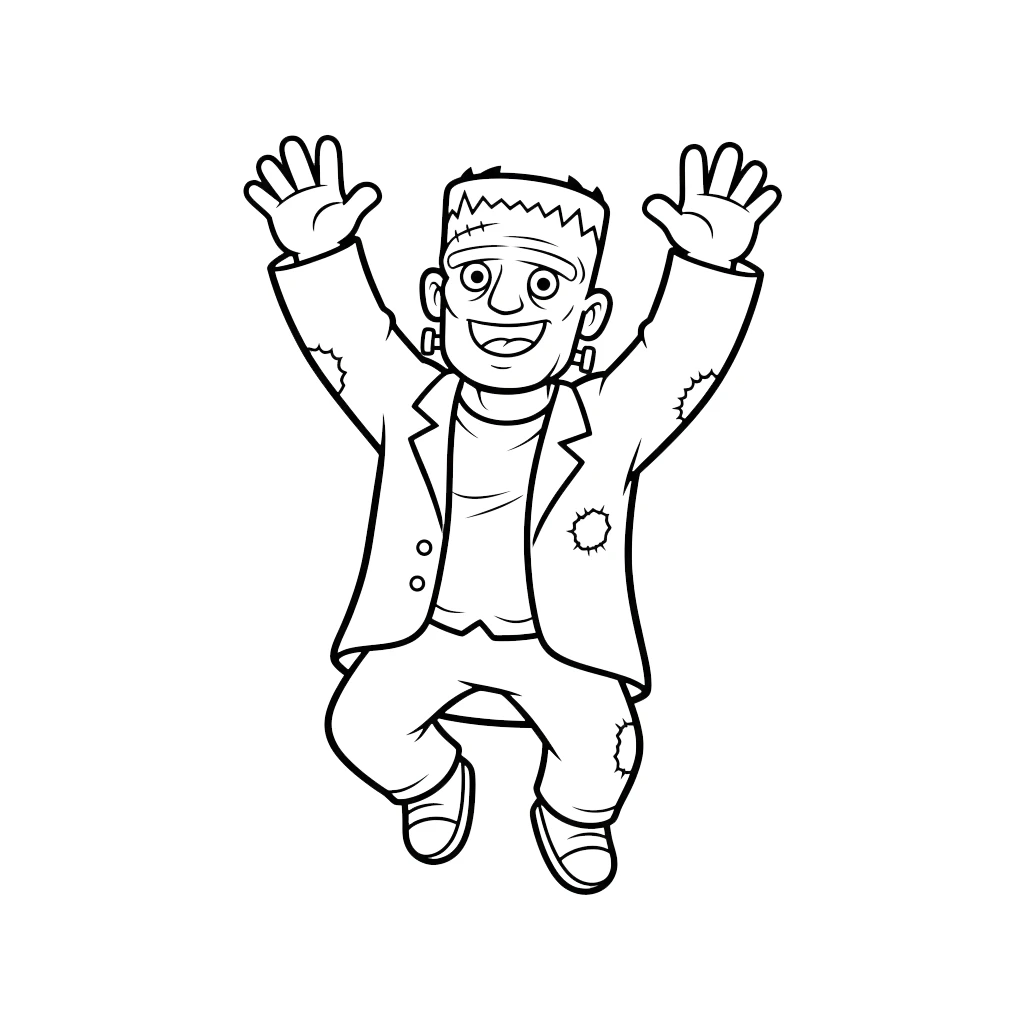 coloriage Frankenstein a imprimer gratuit
