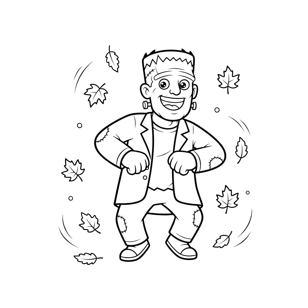 coloriage Frankenstein pour enfant de 10 ans