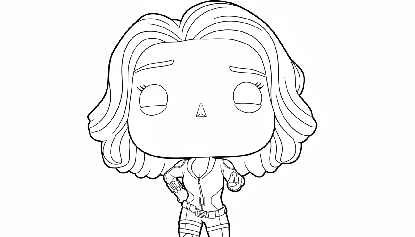 coloriage Funko Pop pour primaire