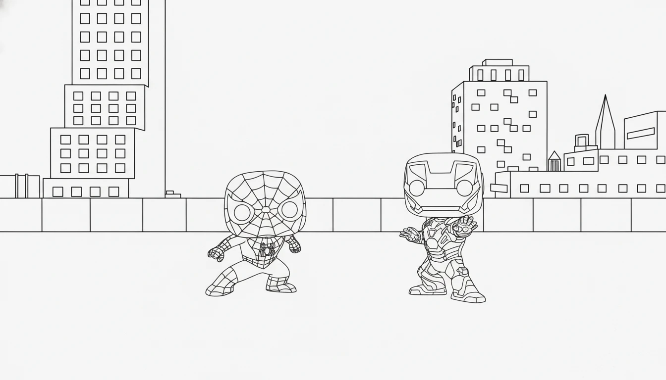 coloriage Funko Pop educatif pour enfant