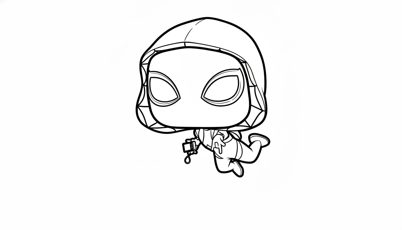 coloriage Funko Pop pour enfant de 3 ans