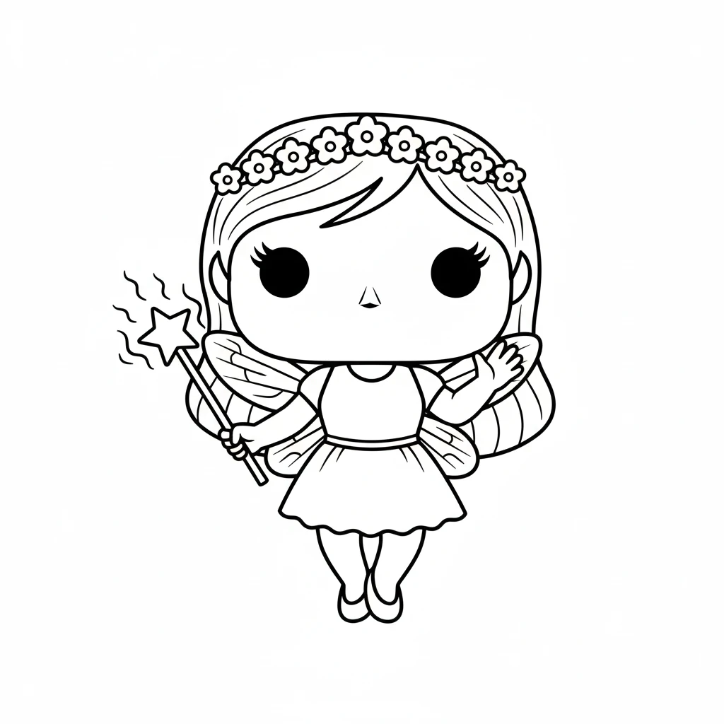 coloriage Funko Pop pour enfant à imprimer