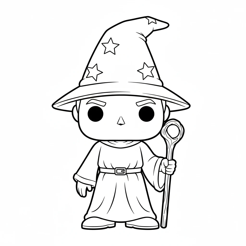 coloriage Funko Pop à imprimer pour enfants 1