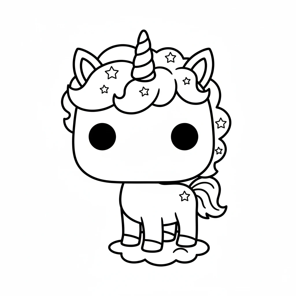coloriage Funko Pop pour enfant de à imprimer