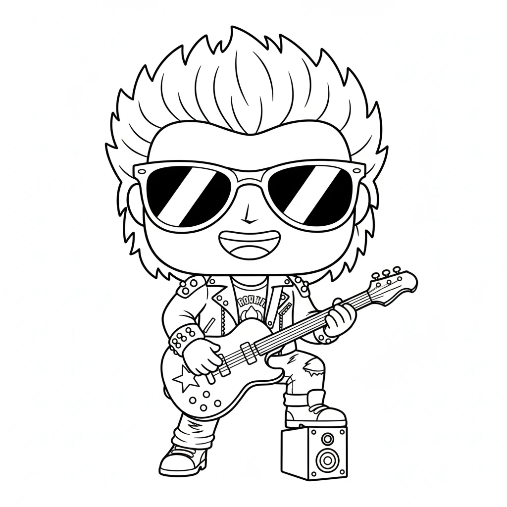 coloriage Funko Pop en ligne pour enfant