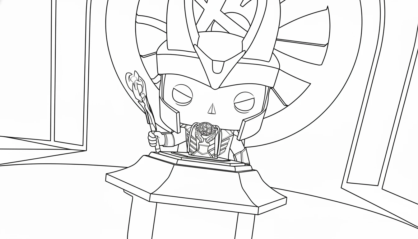 coloriage Funko Pop gratuit à imprimer 1