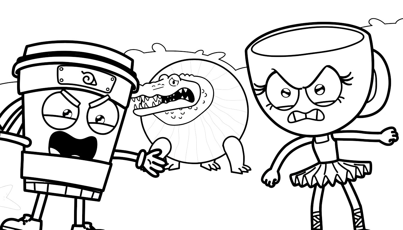 coloriage Glorbo Fruttodrillo et dessin a imprimer