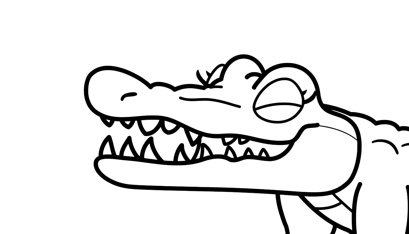 coloriage Glorbo Fruttodrillo pour enfants a imprimer