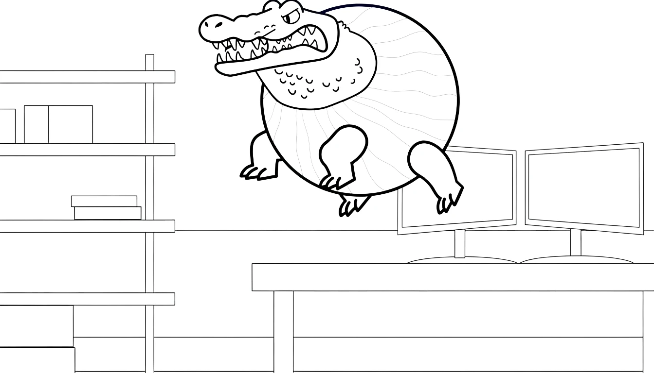 coloriage Glorbo Fruttodrillo pour enfant gratuit