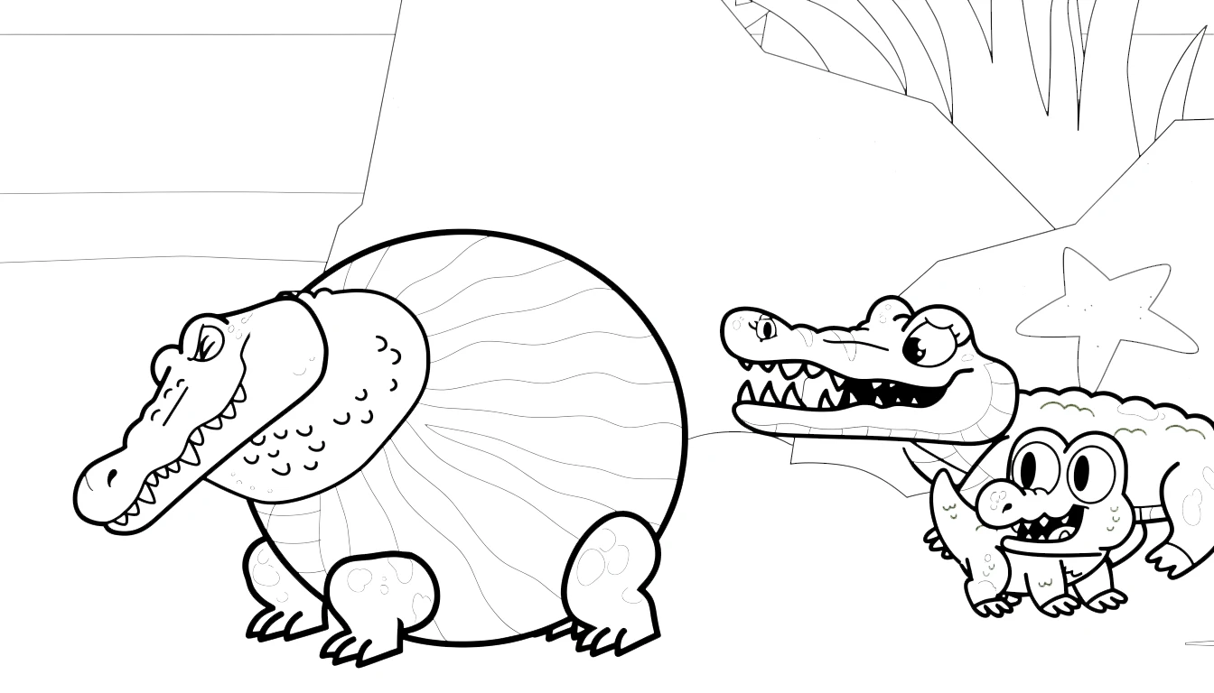 coloriage Glorbo Fruttodrillo à imprimer pour enfant de 9 ans