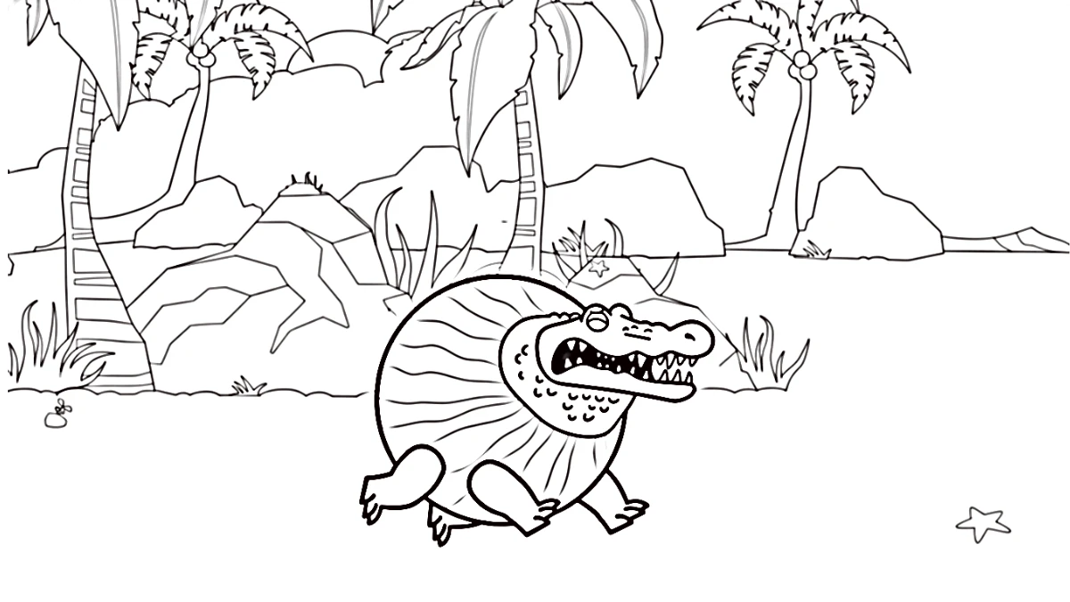 coloriage Glorbo Fruttodrillo d'enfant a imprimer