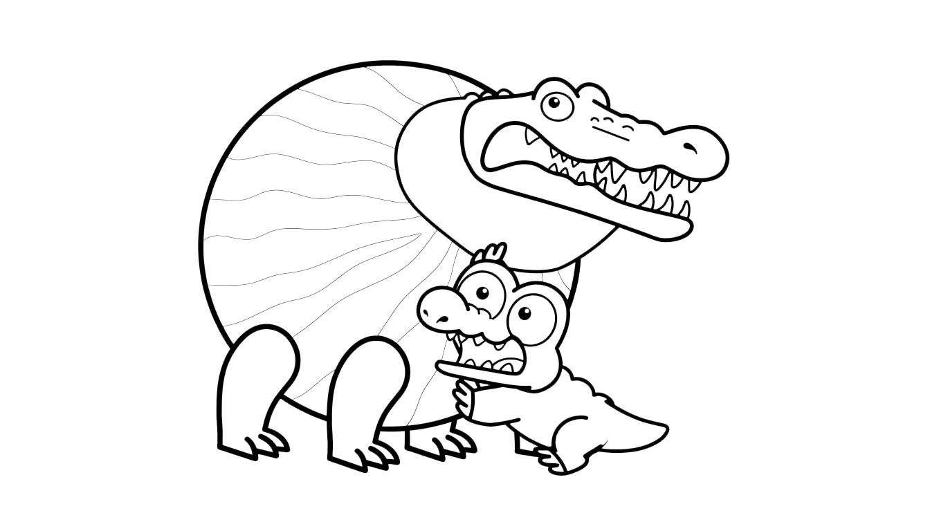 coloriage Glorbo Fruttodrillo à imprimer