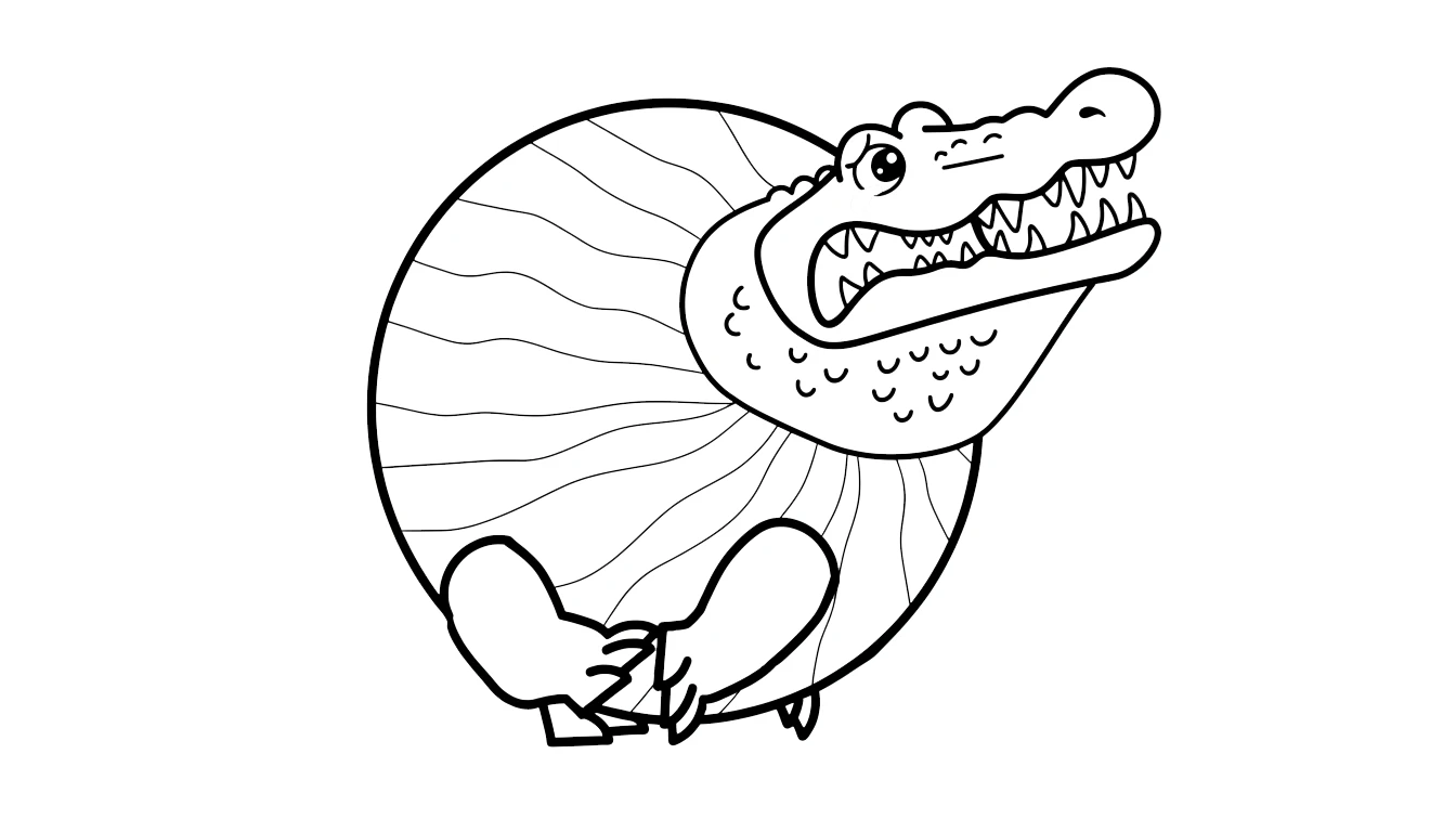 a imprimer coloriage Glorbo Fruttodrillo gratuit