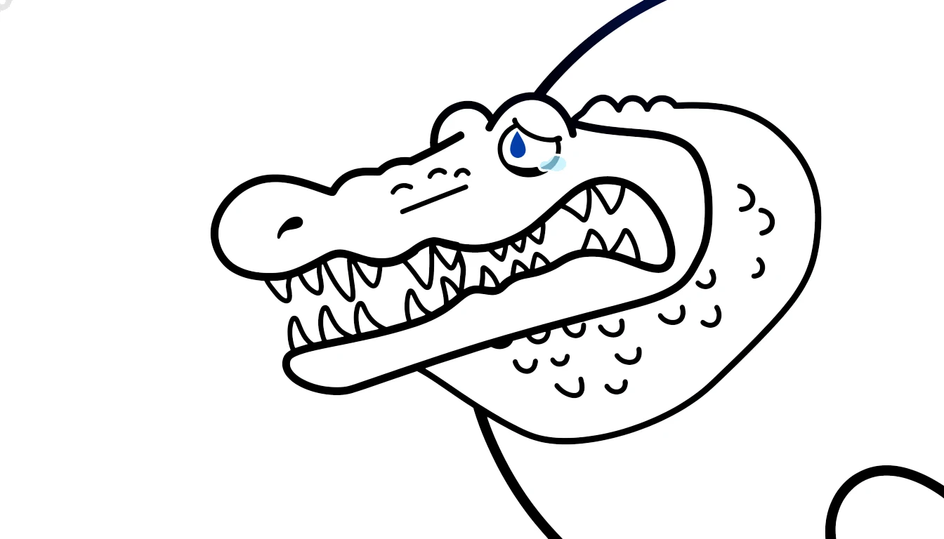 coloriage Glorbo Fruttodrillo à imprimer pour enfant de 8 ans