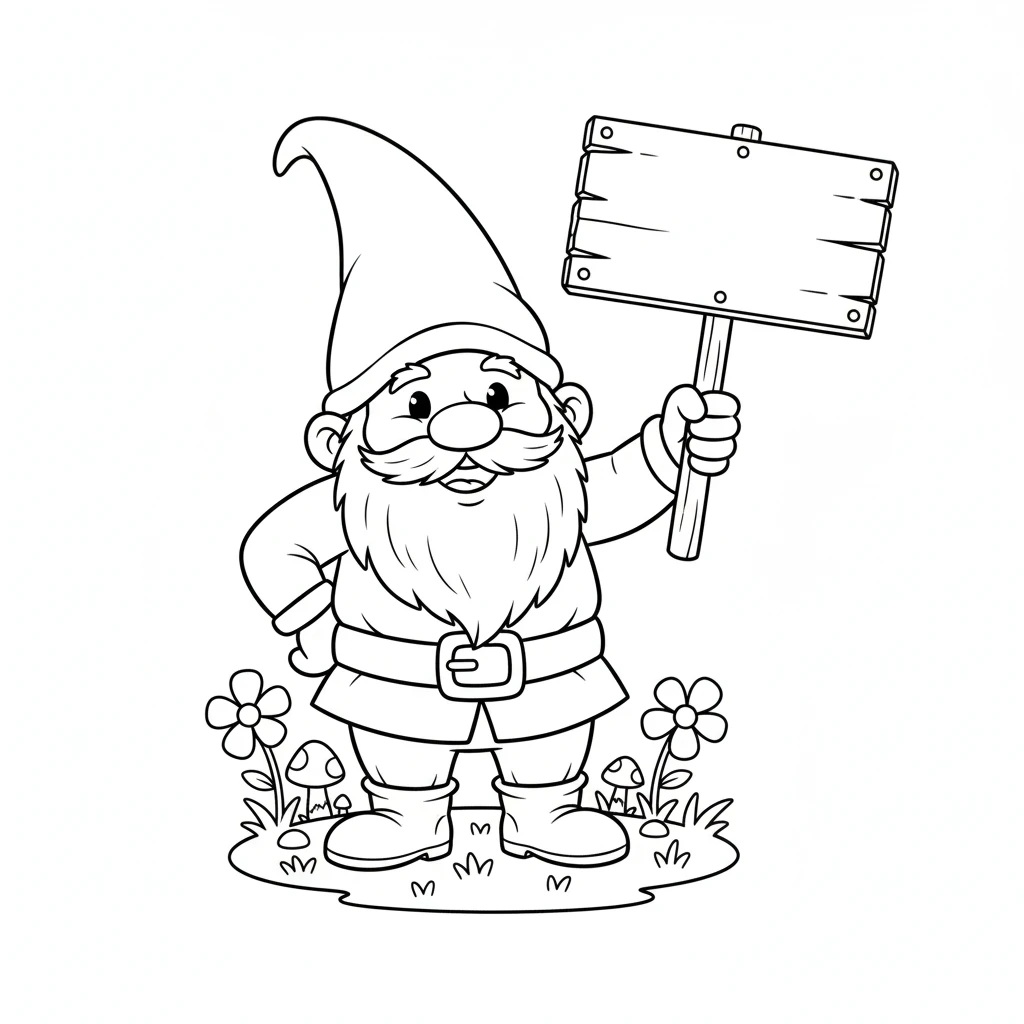 coloriage Gnome à imprimer gratuitement pdf