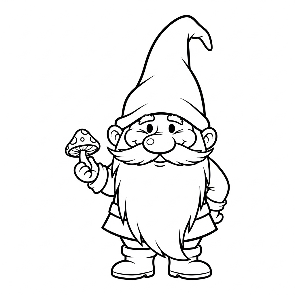 télécharger coloriage Gnome gratuit 1