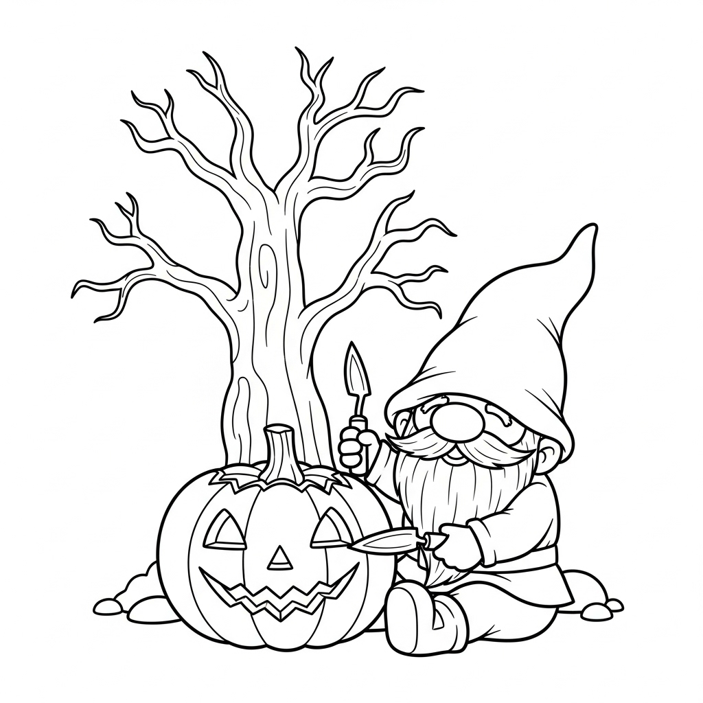 coloriage Gnome a dessiner et imprimer