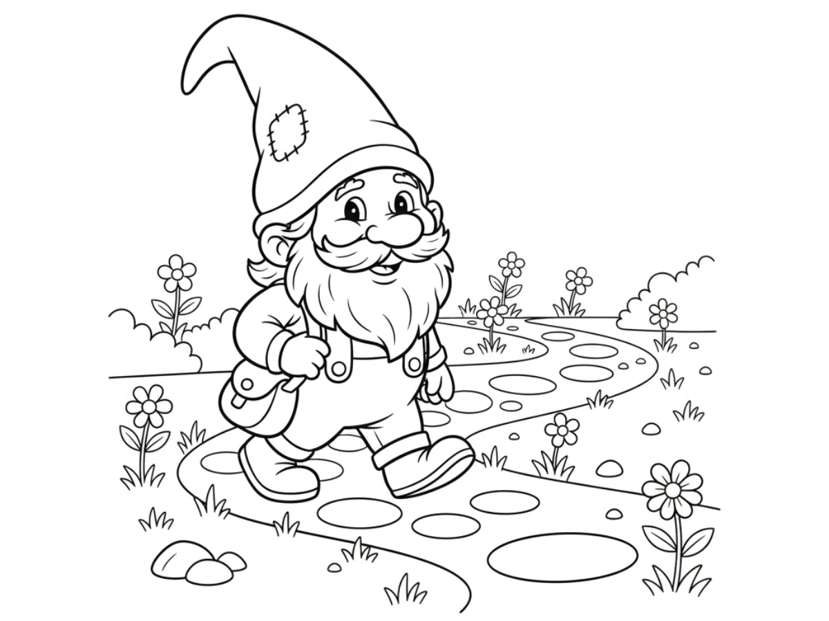 coloriage Gnome à imprimer
