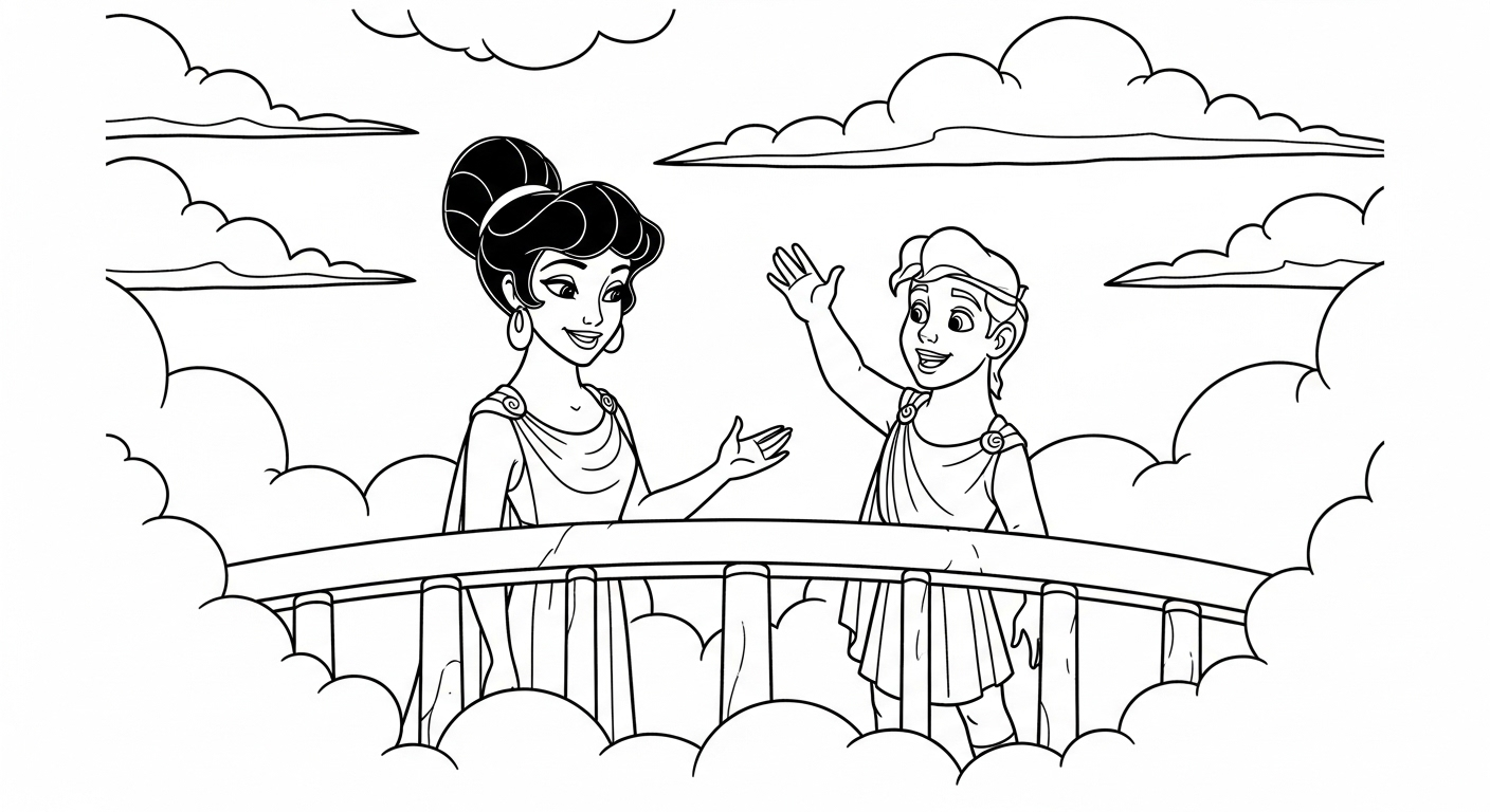 coloriage Hercules en ligne pour enfant