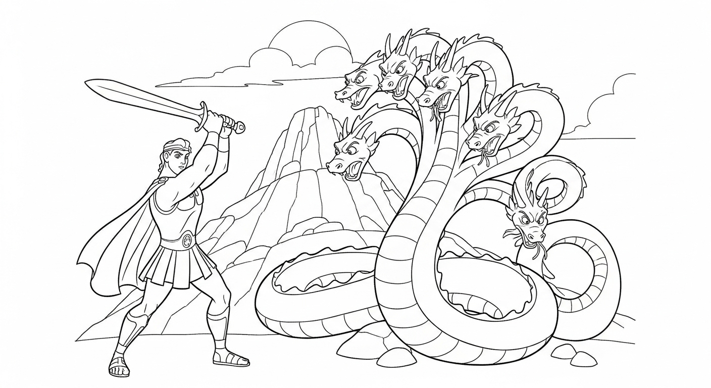 coloriage Hercules à imprimer gratuitement pdf