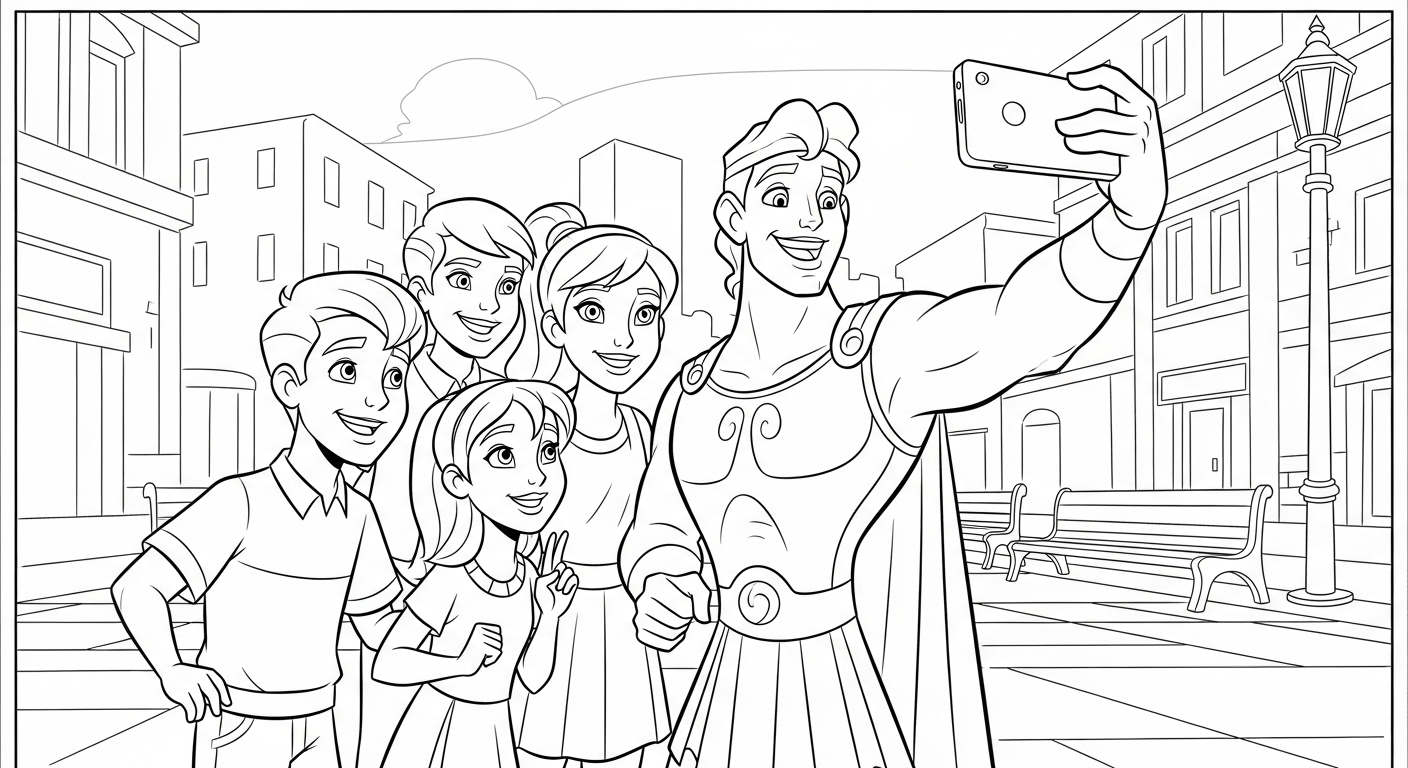 coloriage Hercules pour enfant