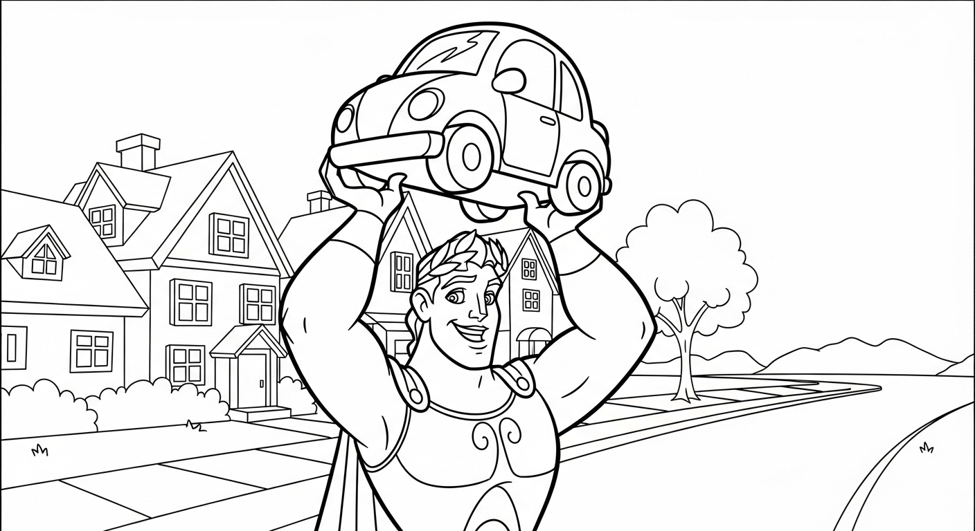 coloriage Hercules gratuit à imprimer