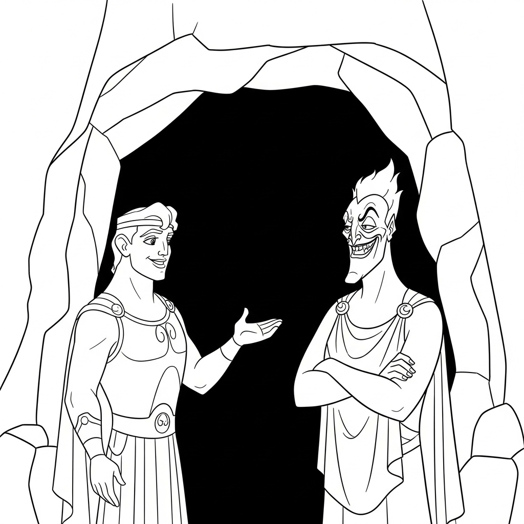 coloriage Hercules a imprimer gratuitement